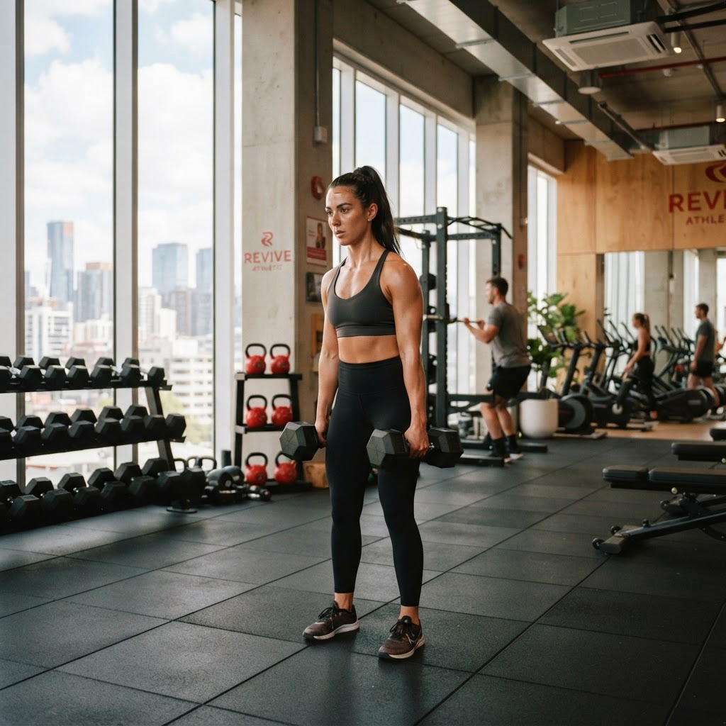 Interior del gimnasio MOBAR Fitness Center